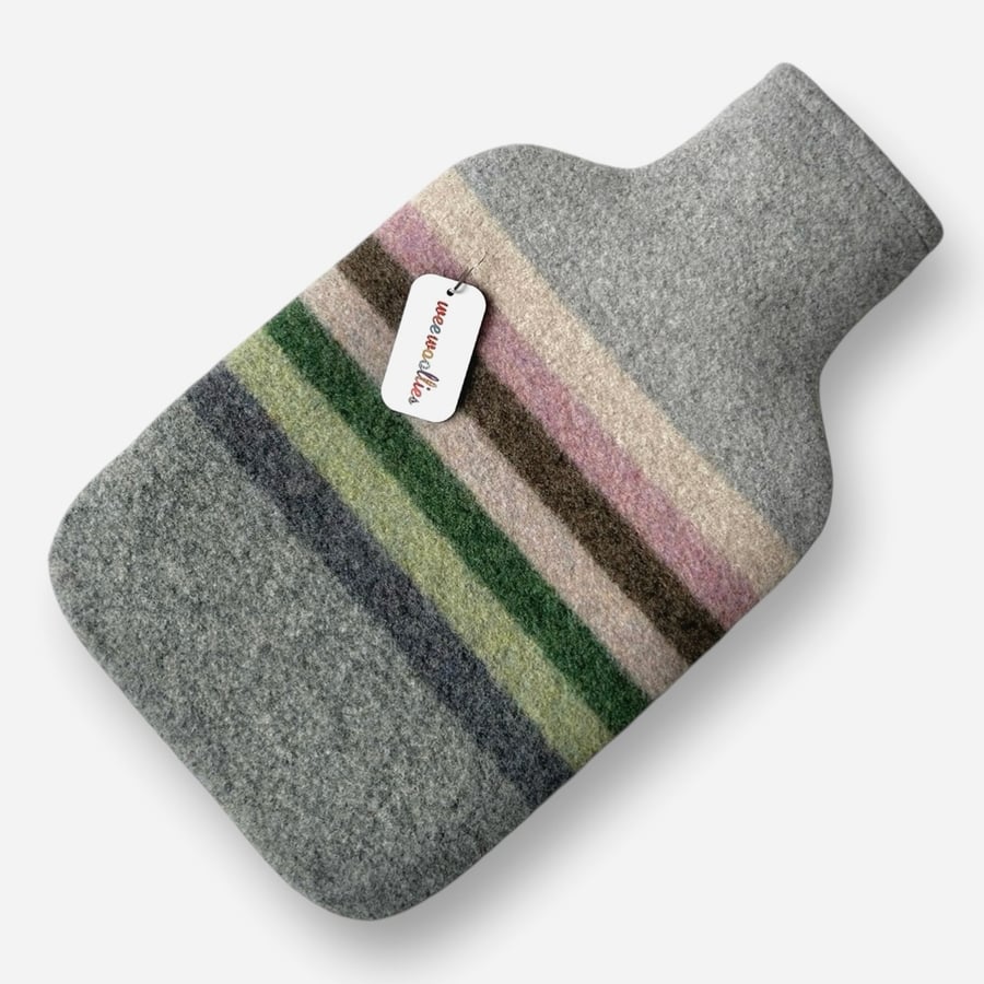 100 % Felted Merino Lambswool Hot water bottle 