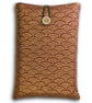 Seigaiha Wave Book Sleeve – Japanese Cotton Book Protector with Coconut Button - Image 1