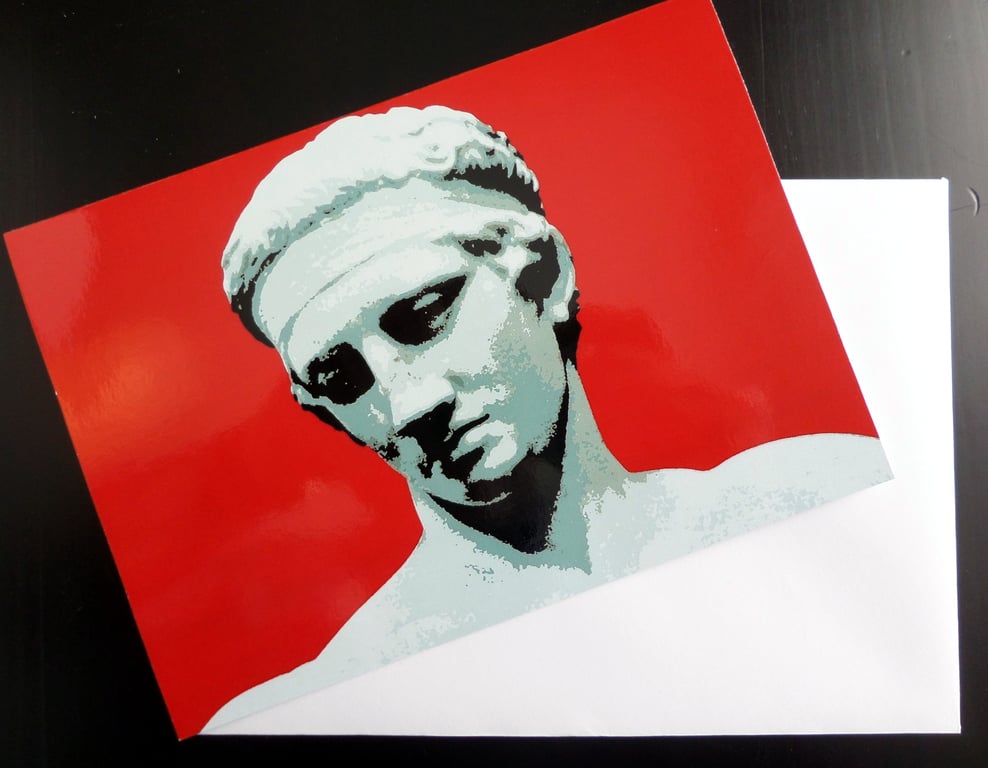 Diadoumenos Greek Athlete Greetings Card 