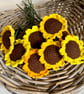 Single sunflower, crochet sunflower, forever flowers - Image 9