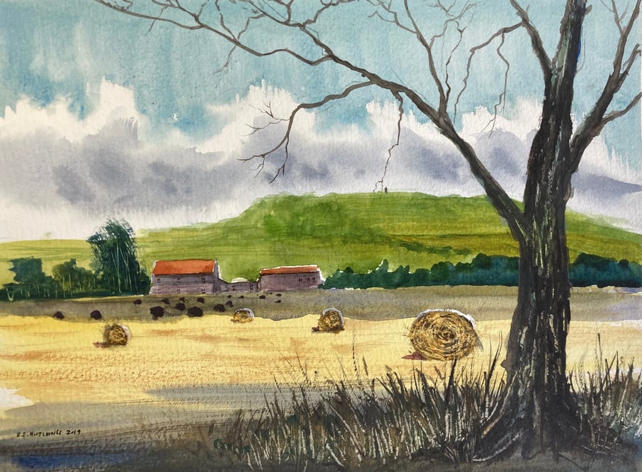 En plein air 2019 (Original Watercolour) FULLY MOUNTED 14”x11”