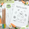 Easter Activity Colour in Sheets - PDF Printables