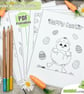 Easter Activity Colour in Sheets - PDF Printables