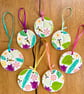 Handmade Spring Ceramic Hanger, Hanging Spring Decoration - Image 2