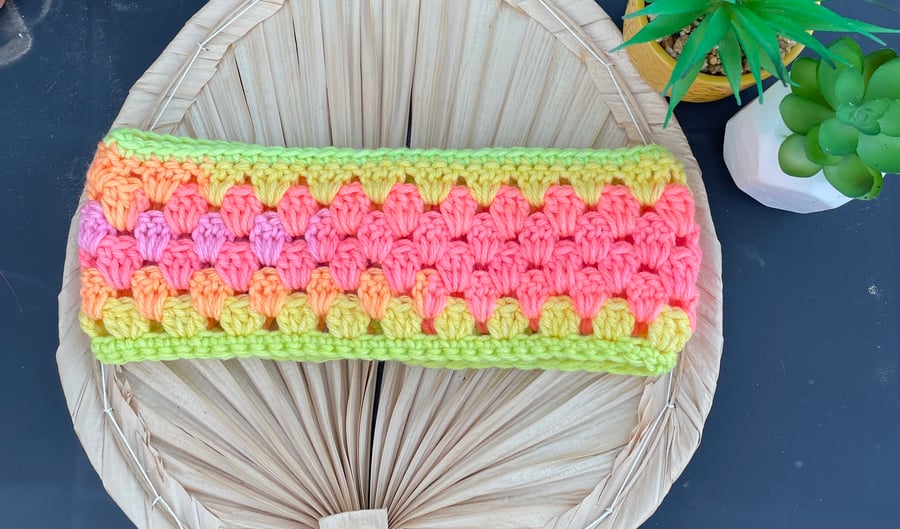 Neon Bright Colours Ear Warmer Headband 