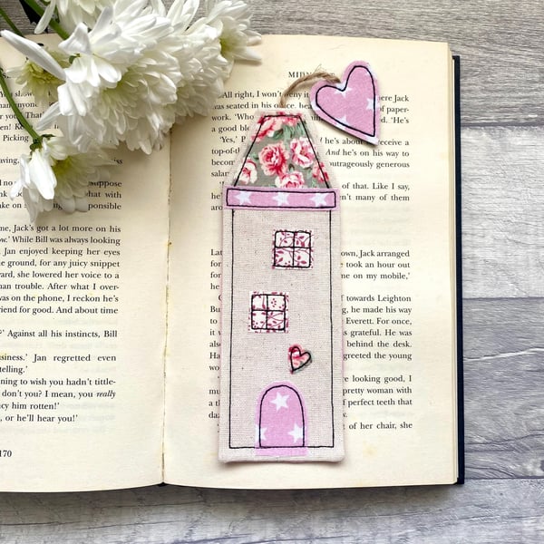 Bookmark, fabric house bookmark