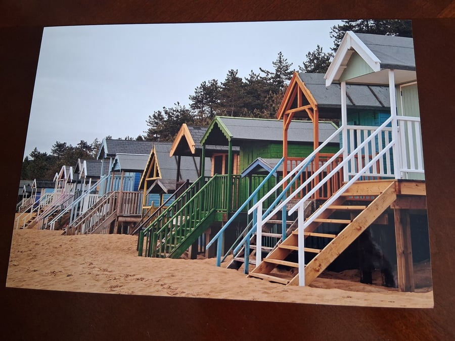BEACH HUTS AT WELLS NEXT TO SEA