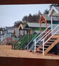 BEACH HUTS AT WELLS NEXT TO SEA