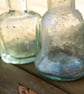 Antique Glass Hand Engraved Swallow Impression - Image 3