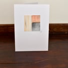 Blank Greeting - Handmade featuring a small original abstract atrwork