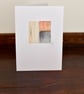 Blank Greeting - Handmade featuring a small original abstract atrwork