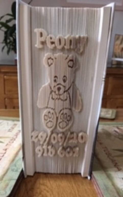 CUSTOM Baby Teddy Bear CUT & FOLD Folding Pattern - EMAILED PDF PATTERN