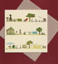 Greetings cards - flowers and gardens - pack of 4 - Image 5