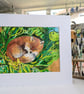 Original Painting of Fox Mounted painting 