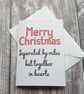 Merry Christmas Together in Hearts Greeting Card - Image 2