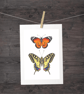 Tropical Butterflies A5 Digital Print - Image 3