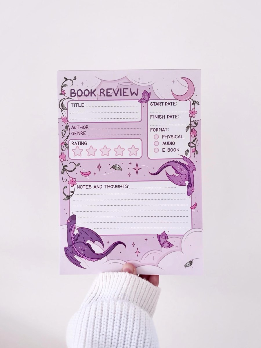 Fantasy Book Review Notepad