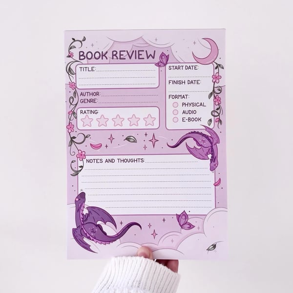Fantasy Book Review Notepad