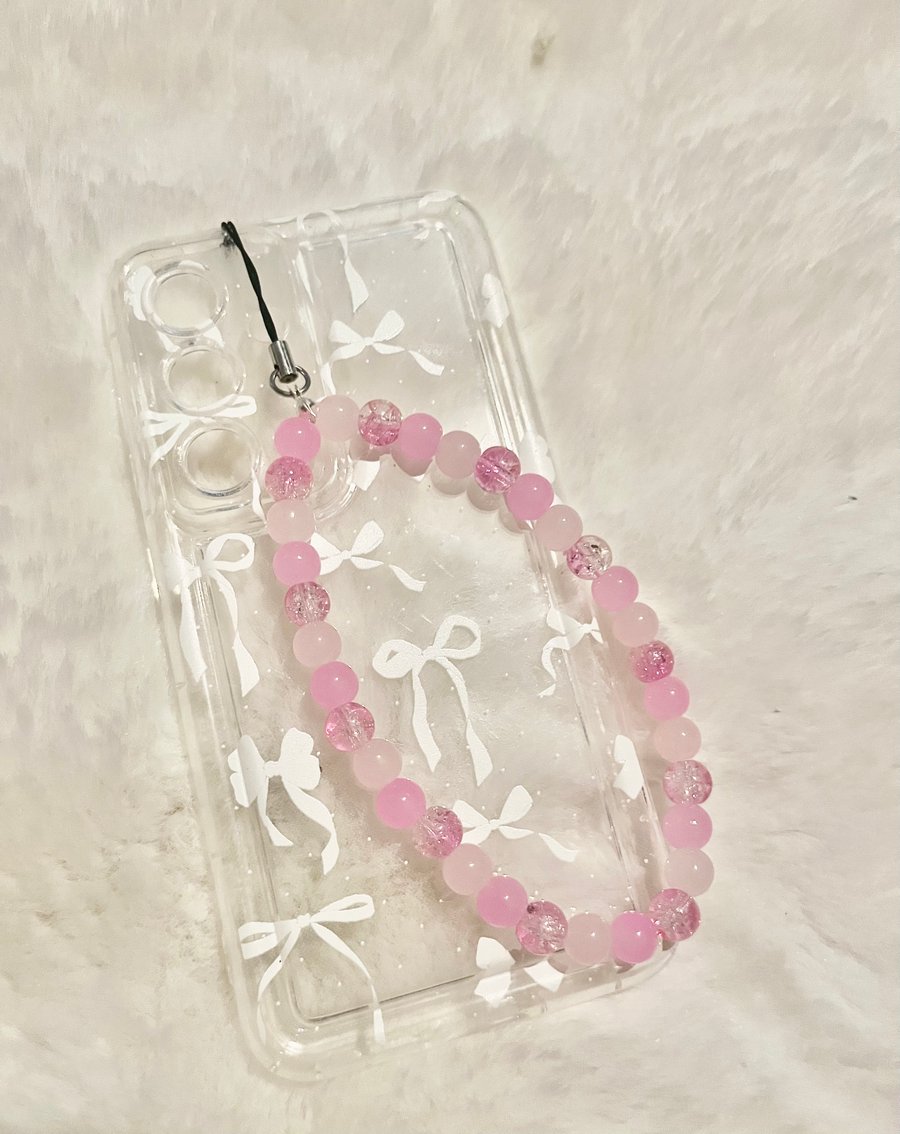Crystal Glow Phone Charm