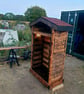  HANDCRAFTED BURNT TIMBER LOG STORE – A UNIQUE GARDEN FEATURE     - Image 5