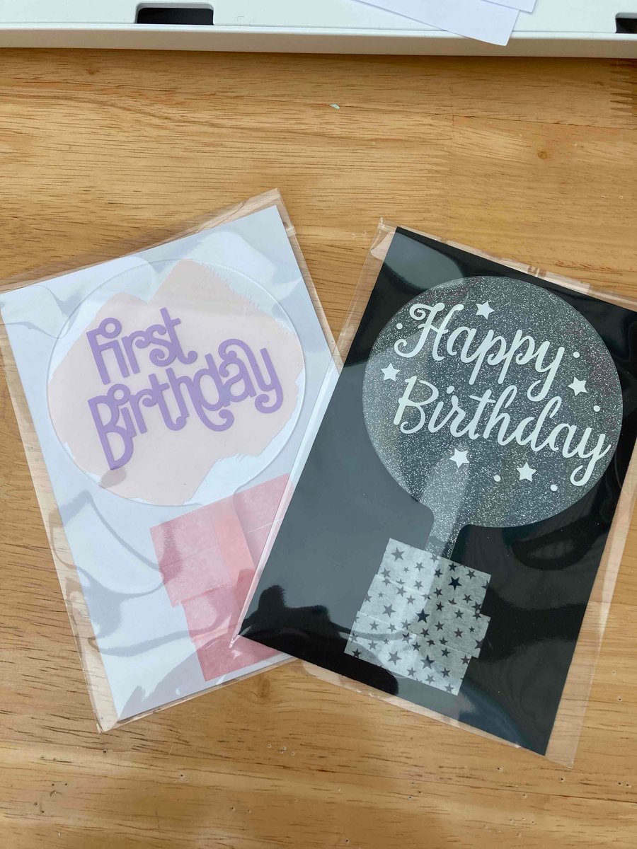 Acrylic cake toppers