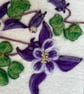 A Hand-Felted Aquilegia Textile Artwork - Image 5