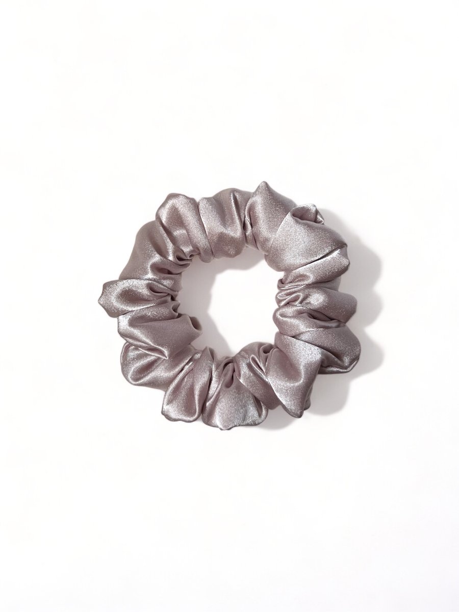 Blush Pink Satin Scrunchie - Regular