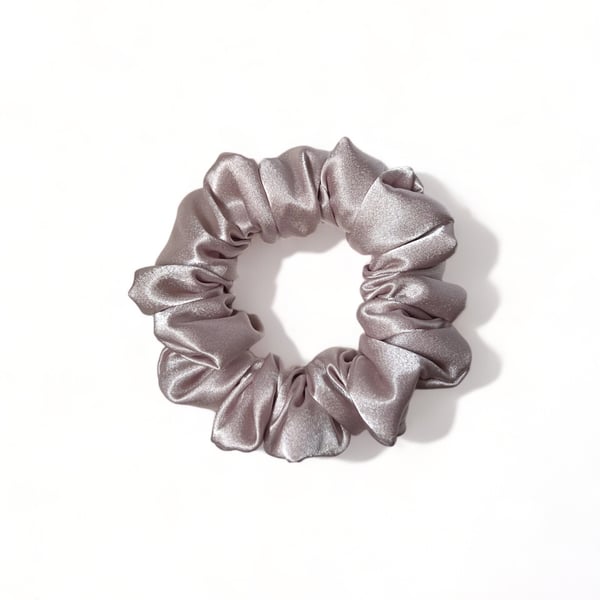 Blush Pink Satin Scrunchie - Regular