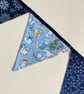 Large bunting - Kitties celebrating Christmas  - reversible  - Image 2