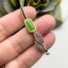 Handmade Jade-Look Bead Bracelet for Women Adjustable length