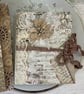 Ephemera  - Trifold Pocket Folder - Old Lace - by Carolee Crafts PB8 - 0001 - Image 5