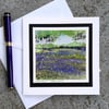 Bluebell Woods. Blank Card. Notelet. Handpainted Card Of Bluebells.