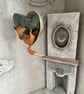 Paper mache fox in a hanging heart - Image 4
