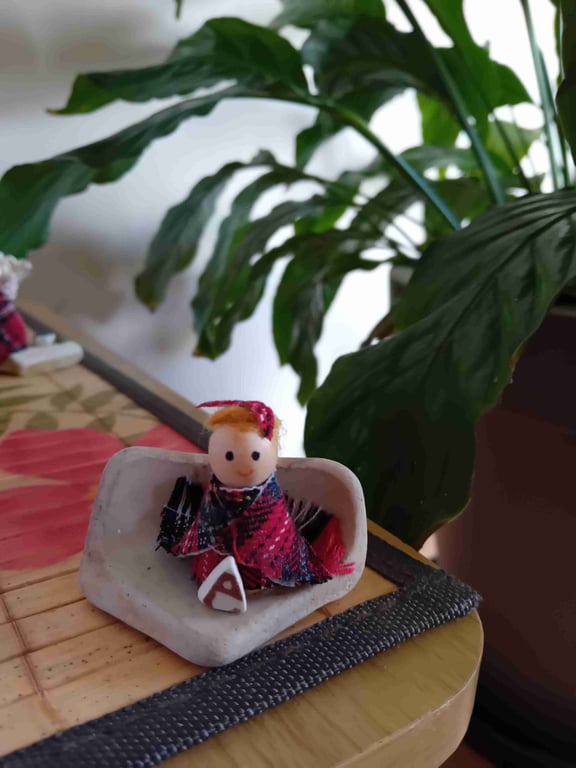 Scottish man with ancient sea pottery