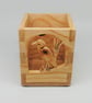 Decorative Pencil Stationary Box - Grey Heron (Ash wood)