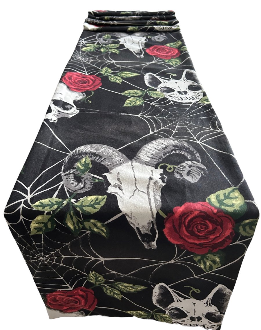 Animal Skull Table Runner 1.95m x 30cm Gift Idea
