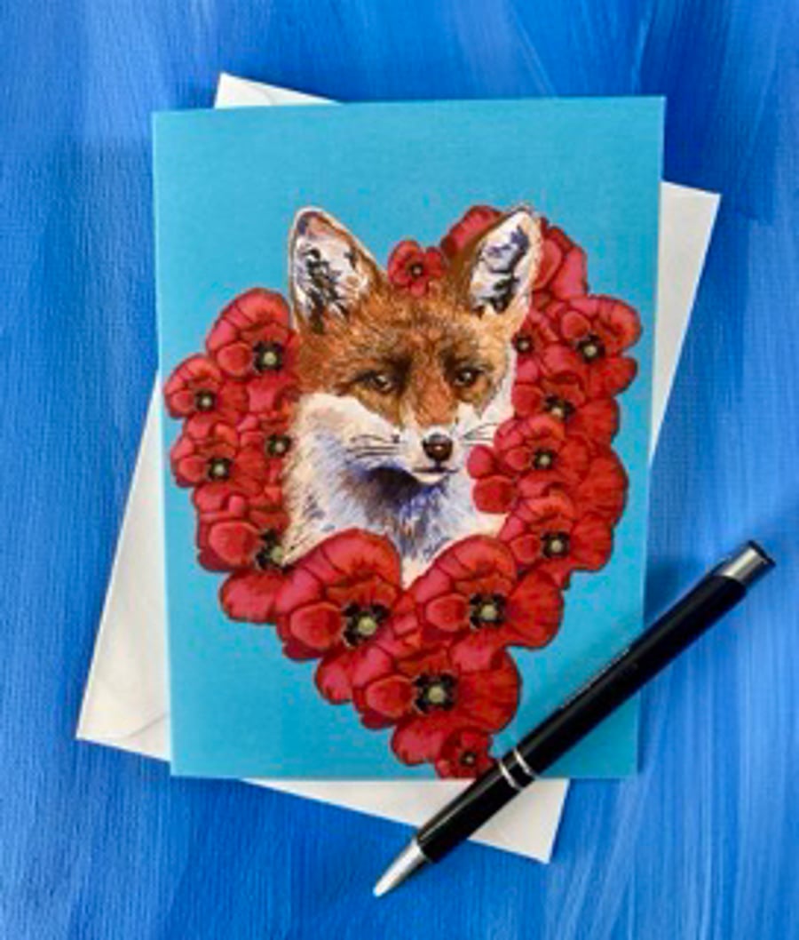 Card- Poppy Fox