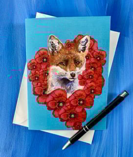 Card- Poppy Fox