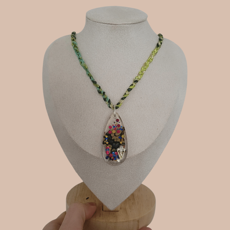 Resin Butterfly Wing Necklace 