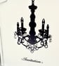 Set of 9 sparkling chandelier invitations - Image 4