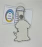 Embroidered Maltese Keyring - Image 2