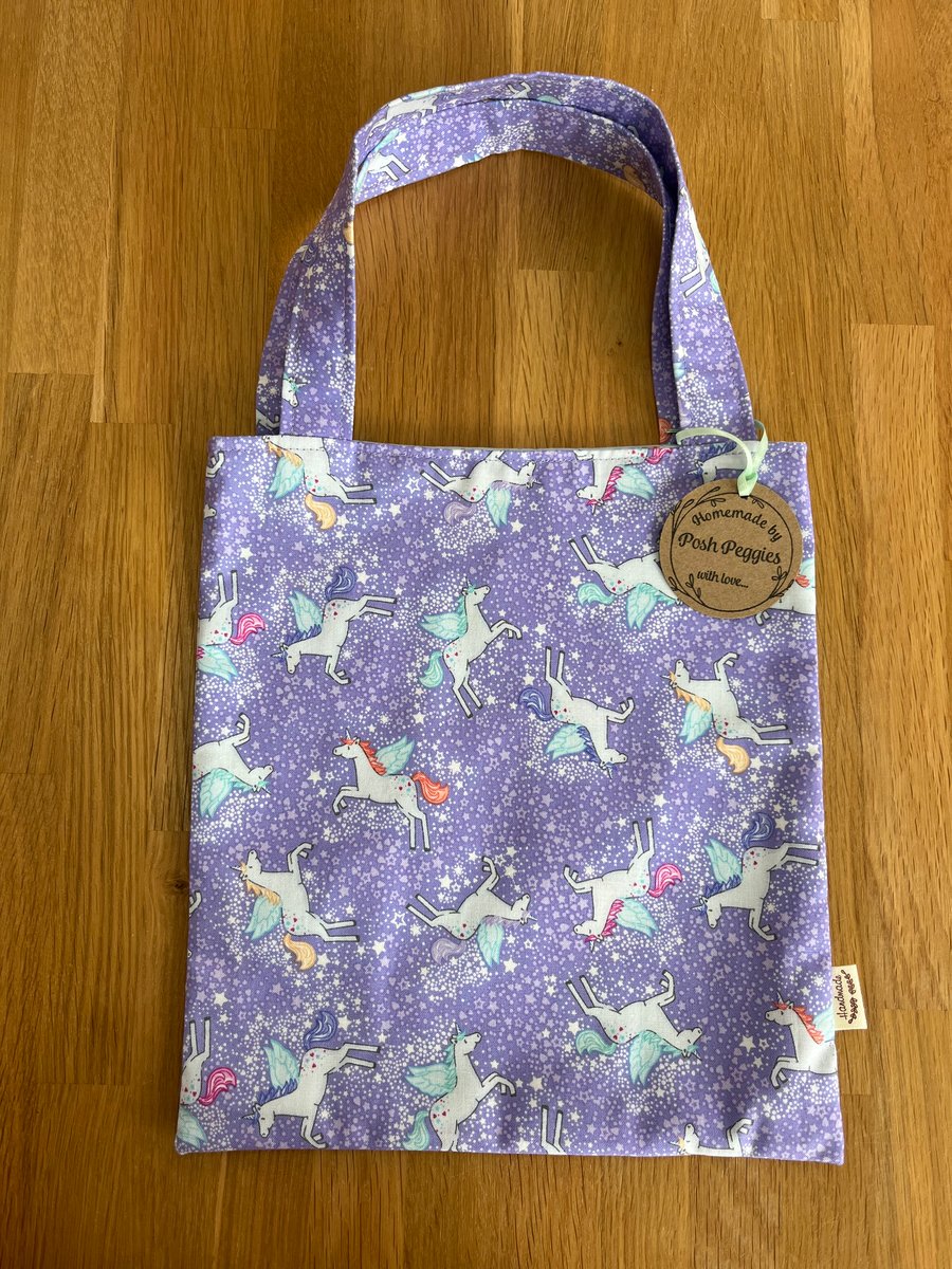 Unicorn & Fairy Child Size Tote Bag