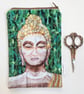 Buddha velvet makeup, Jewellery, toiletries bag, pencil case or kindle pouch.