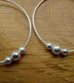 Hoop earrings with sterling silver beads - Image 8