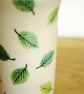 Small Vase - Green Beech Leaves, Pattern - Image 4