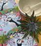 Cute Puffin Cotton Tea Towel - New Home, Home Staying Thank You Gift - Image 2
