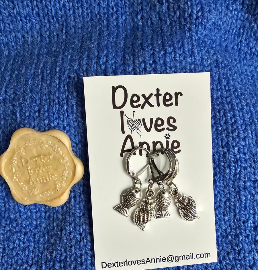 Sea themed stitchmarkers