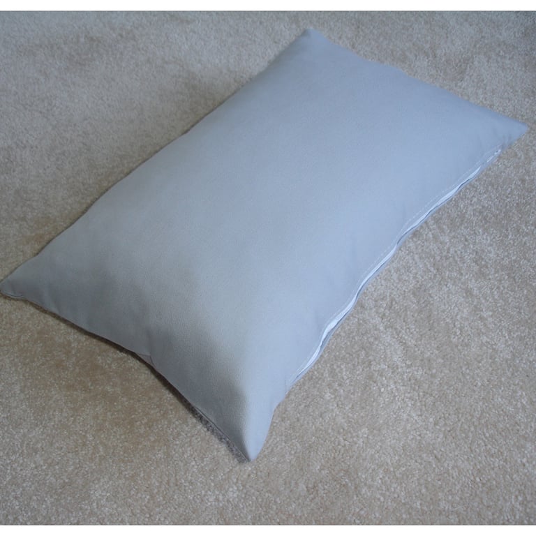 Tempur Travel Pillow Cover Grey 16"x10" 16x10 Cotton Sateen SMALL 300 Thread Ct