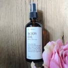 Moisturising Body Oil, 100ml, Dark Orchid Blossom, Vegan Friendly & Cruelty Free