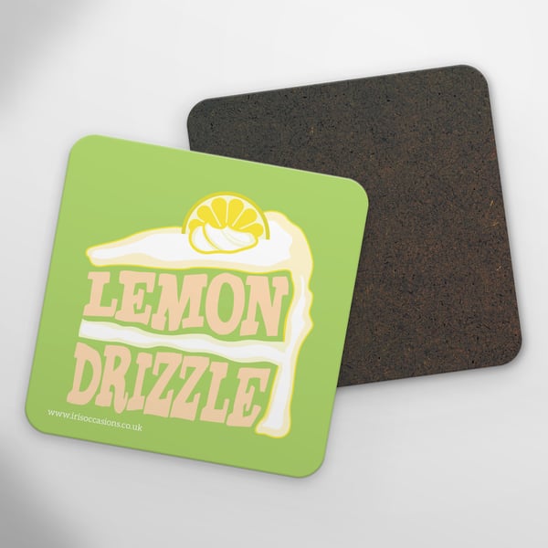 Lemon Drizzle Cake Coaster